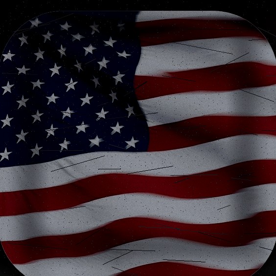 Distressed American flag